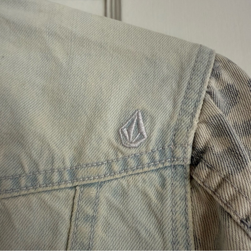 Denim Leopard Print Jacket - Picture 5 of 6